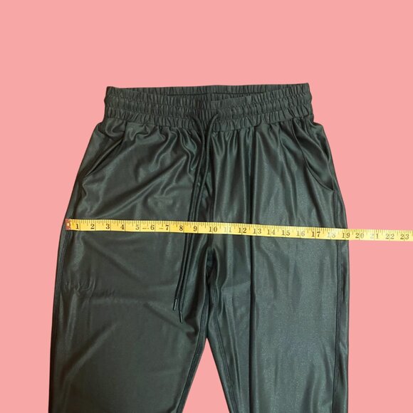 🌿 Jolt Forest Green Satin Joggers – Size S | Stretchy & Sleek Lounge Pants 🌿 - Picture 7 of 9